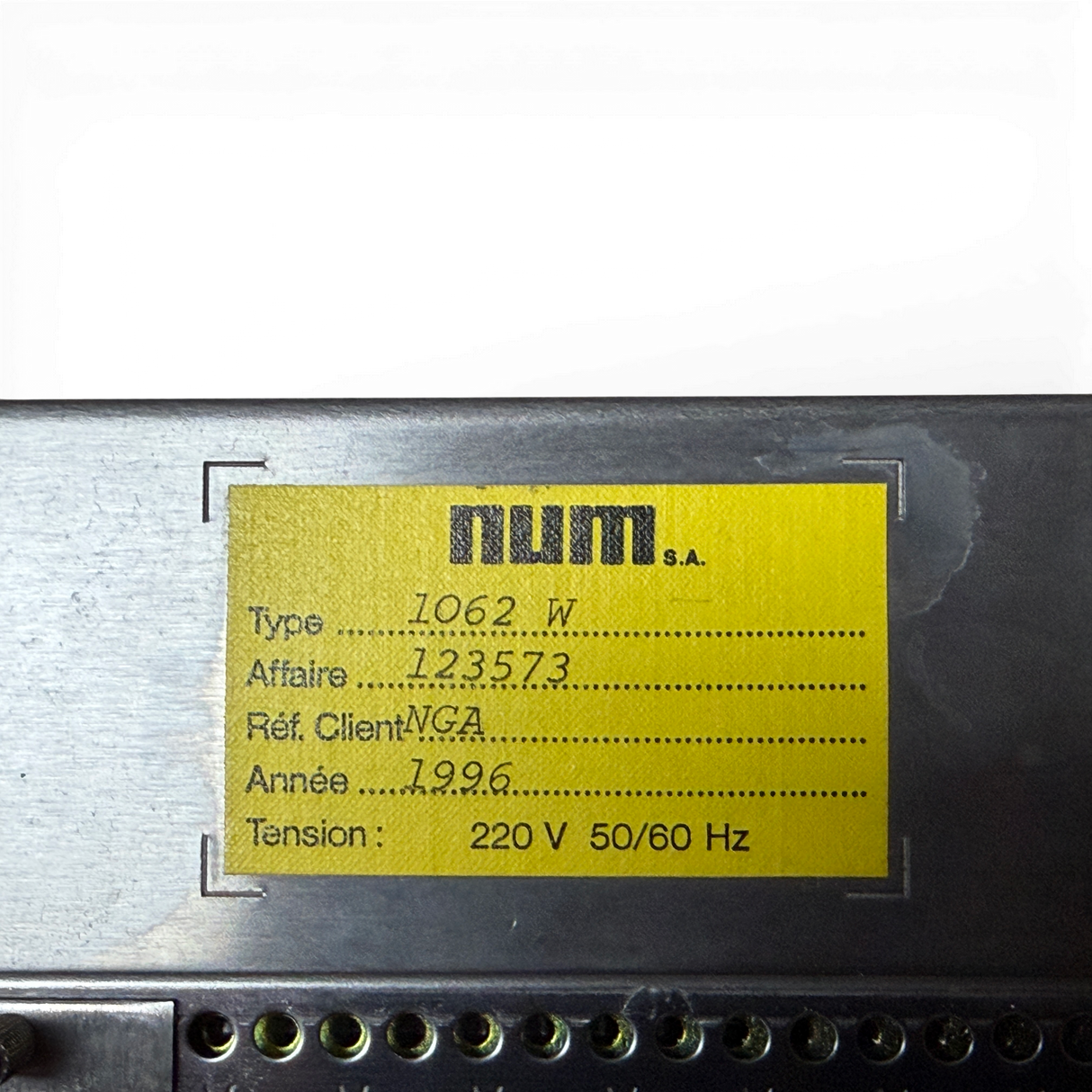 NUM SA CNC Kartenrahmen Grundrahmen Type 1062 W für HOMAG WEEKE Art.-Nr. 20520303