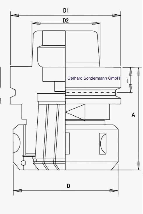 HSK 63 F Spannzangenfutter HM Schaftfräser 37 x 13 – Ansicht 4