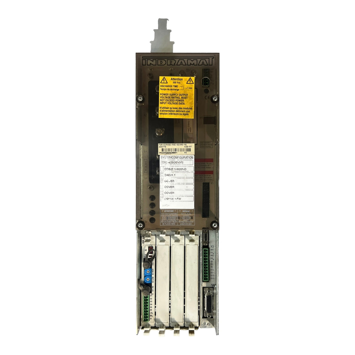 INDRAMAT Bosch Rexroth AC Servo DDS02.1-W200-D DAE0 1.1 Part No. DDS02.1-W200-D DAE0 1.1 DSM02 1-FW
