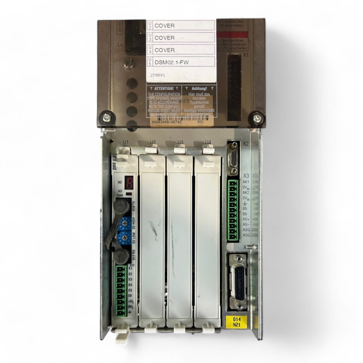 INDRAMAT Bosch Rexroth DDS02.1-W025-D DSS01 3FW DSM02.1-FW