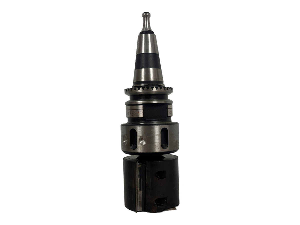 SK 30 ISO 30 LEUCO Collet Chuck with Gear Ring A=72mm with Boring Tool Carbide-Tipped Jointing/Grooving Cutterhead D=60 mm x B=50 mm, Z2+V