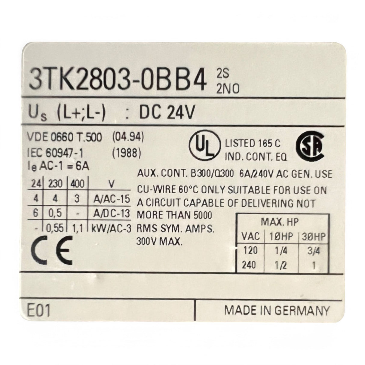 Siemens 3TK28033-0BB4 Sicherheitsschaltgerät