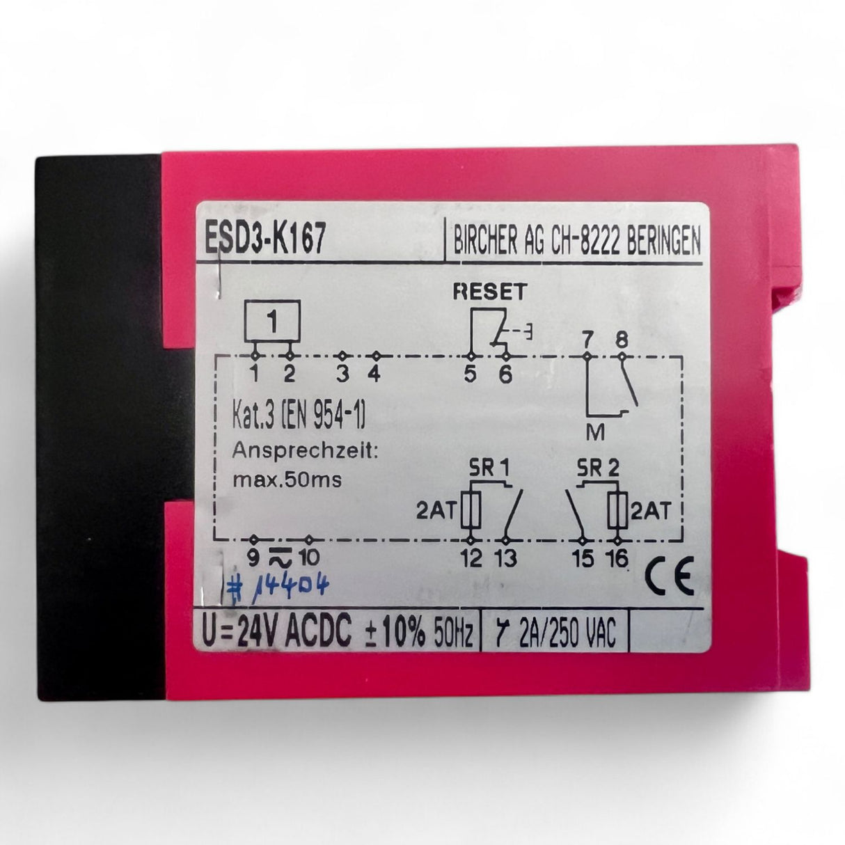 Bircher ESD3 Sicherheitsrelais ESD3-K167 | HOMAG-Nr.: 4-008-32-0967 | (update)