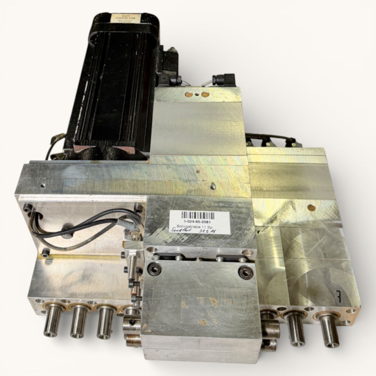 WEEKE HOMAG HOMAG Bohrgetriebe Motor Bohraggregat BAZ BOF 11 + 2 + 2 spindelig | Art.-Nr. 1-024-95-2081 / 2-024-95-1330 – WEEKE BP 155 Art.-Nr. 550831-024-95-2081 / 2-024-95-1330
