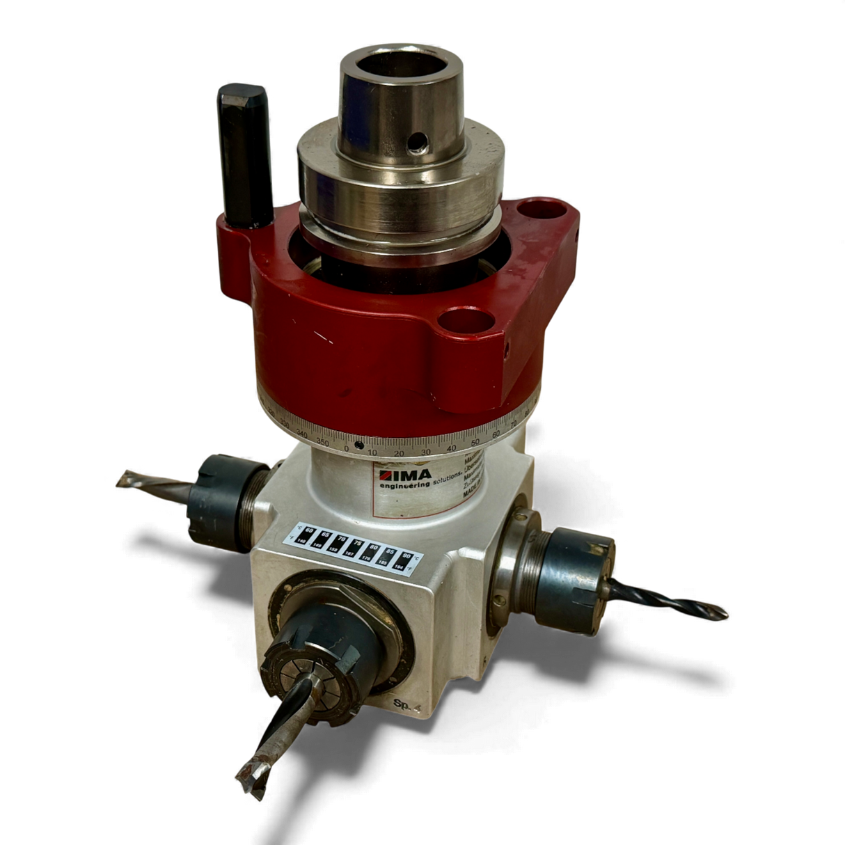 IMA ATEMAG CNC HBE Adapteraggregat Bohr und Fräsaggregat 4 Werkzeugausgänge Art Nr 147009FSQUIM5N HBE