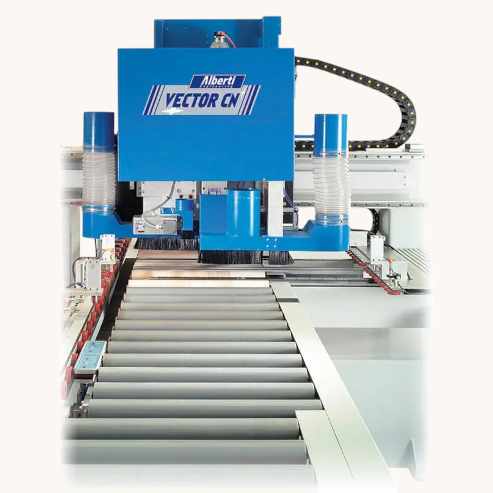 ALBERTI VECTOR CN CNC Vertikalbohrmaschine Fräsmaschine Dübeleintreibmaschine Beschlagsetzmaschine 6-seitig