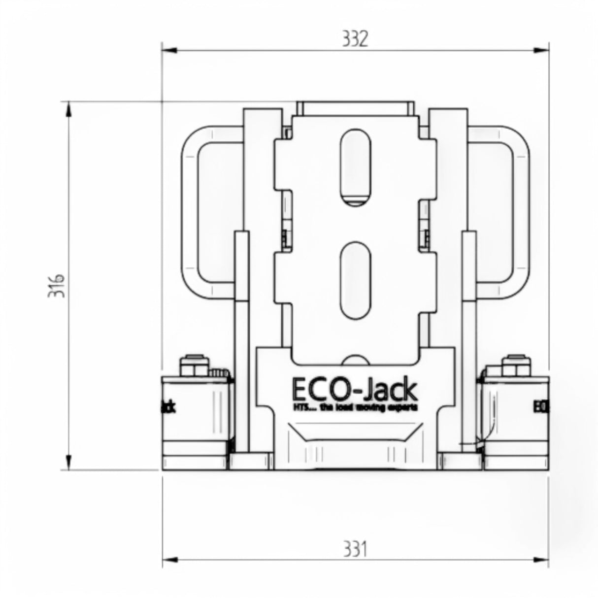Machine jack EJ60-4S 6.0 to 6000 KG Hydraulic