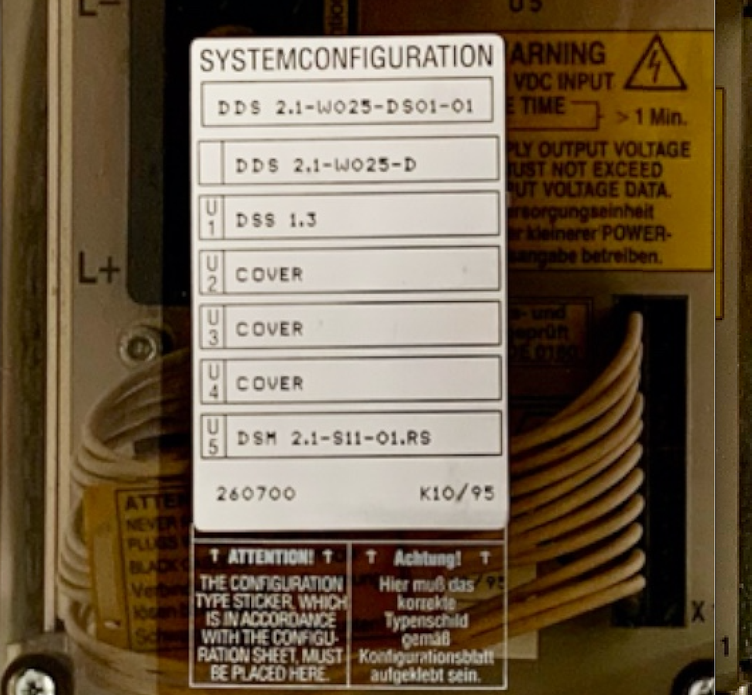 INDRAMAT AC Servo Controller DDS 2.1-W025-DS01-01 Servo Amplifier