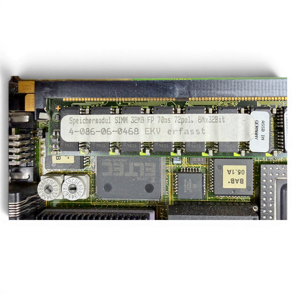 HOMAG CPU Steuerkarte BAB40 Art.-Nr. 2-083-03-0092 2083030092 inkl. Speichermodul 4-086-06-0463 4086060463