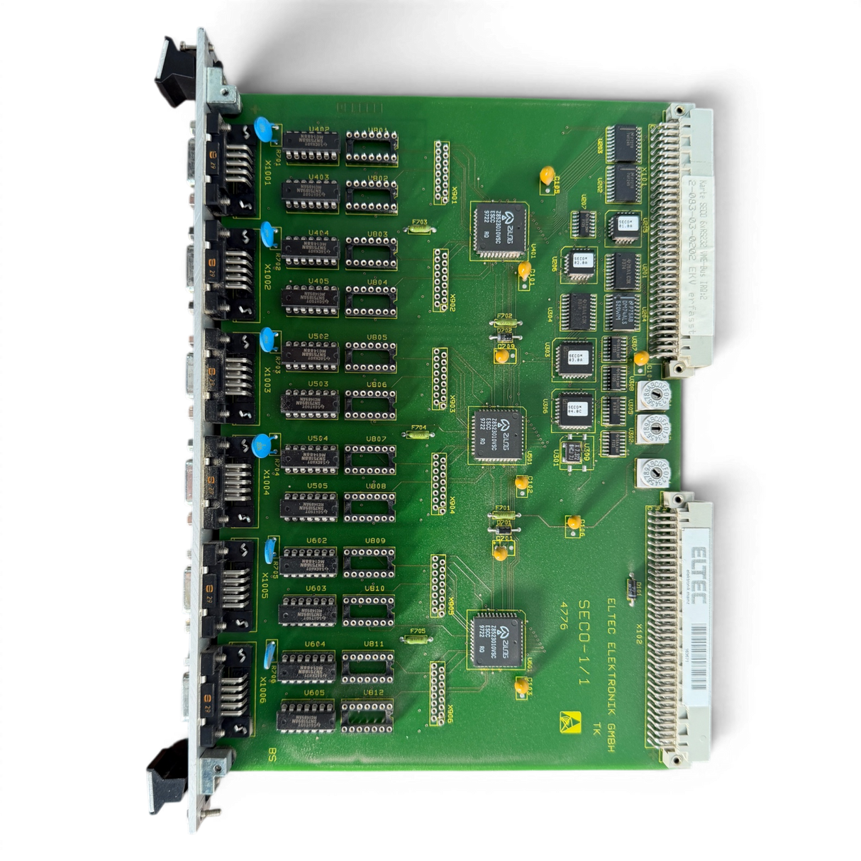 HOMAG ELTEC SECO 6xRS232 VME-BUS IO Karte 2-083-03-0202 für HOMAG BAZ BOF 32 41