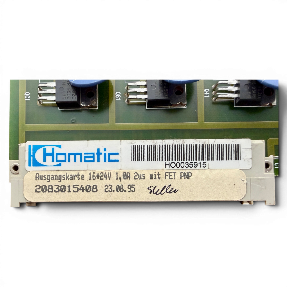 HOMAG Homatic Ausgangskarte 16x24V 1,0A 2us mit FET PNP Art.-Nr. 2083015408 H00035915