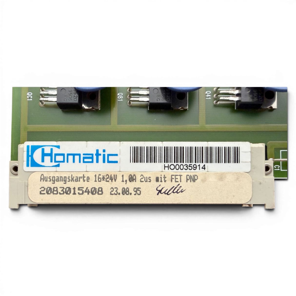 HOMAG Homatic Ausgangskarte 16x24V 1,0A 2us mit FET PNP Art.-Nr. 2083015408