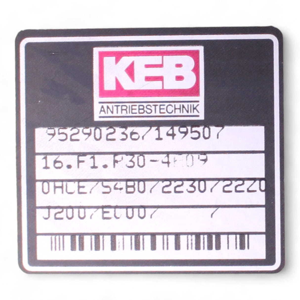 KEB HOMAG Umformer 4-008-39-0510 V2.0 16.F1.R30-4A09