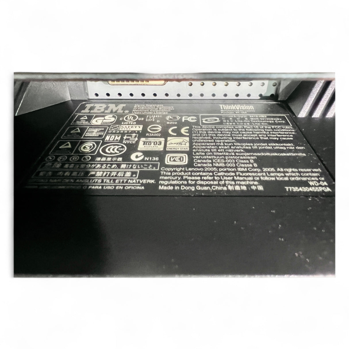 HOMAG Bildschirm IBM ThinkVision – BAZ/BOF/Joker 41 – komplett mit Einbaurahmen