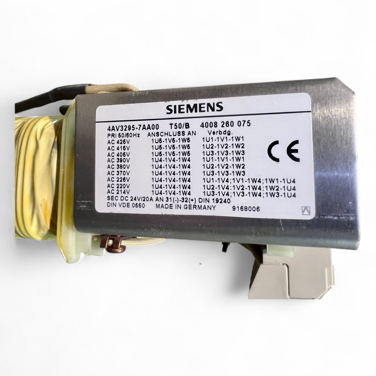 Siemens Dreiphasen-Steuertransformator 24 V DC / 20 A T50/B Art.-Nr. 4AV3295-7AA00 Power Supply