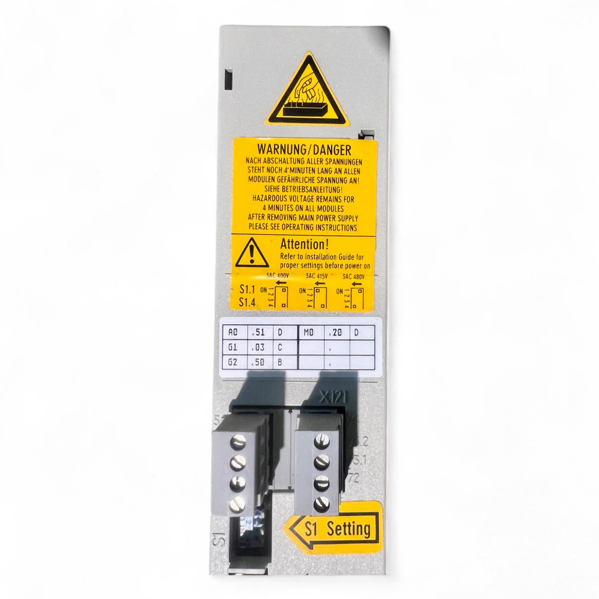 Siemens SIMODRIVE U/E-Modul INT-EXT 5/10 kW Art.-Nr. 6SN1146-1AB00-0BA1 z.B. für IMA Maschinen