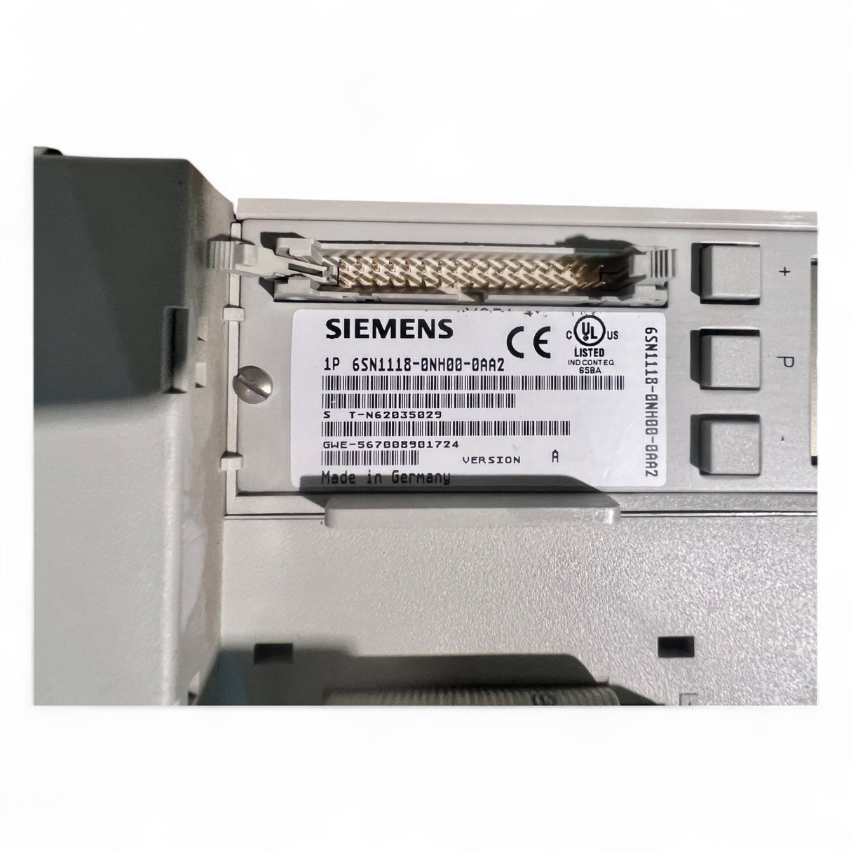 Siemens SIMODRIVE LT-Modul INT. 2×50 A 6SN1123-1AB00-0CA1 + Steuer-/Regelmodul 6SN1118-0NH00-0AA2 geeignet für IMA Maschinen)
