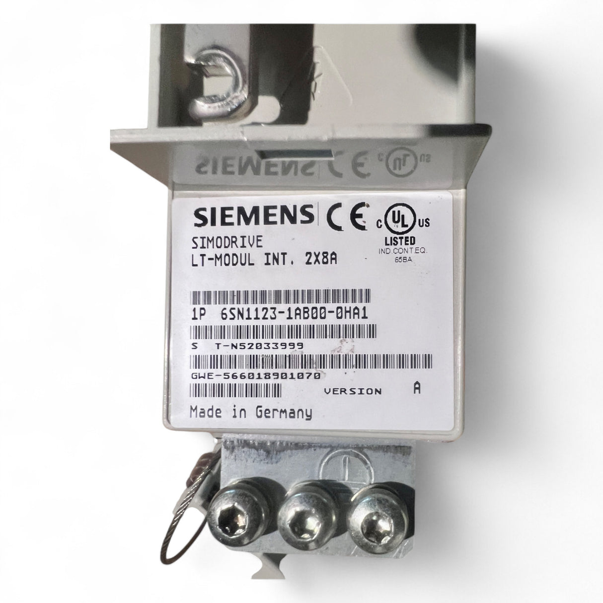Siemens SIMODRIVE LT-Modul INT. 2×8 A Art.-Nr. 6SN1123-1AB00-0HA1 geeignet für IMA Maschinen