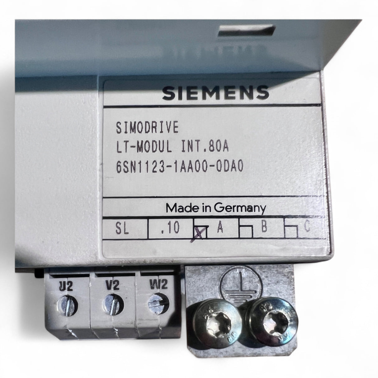 Siemens Simodrive LT-Modul INT. 80A 6SN1123-1AA00-0DA0 + Steuerungsmodul 6SN1122-0BA11-0AA1 z. B. IMA 810 V