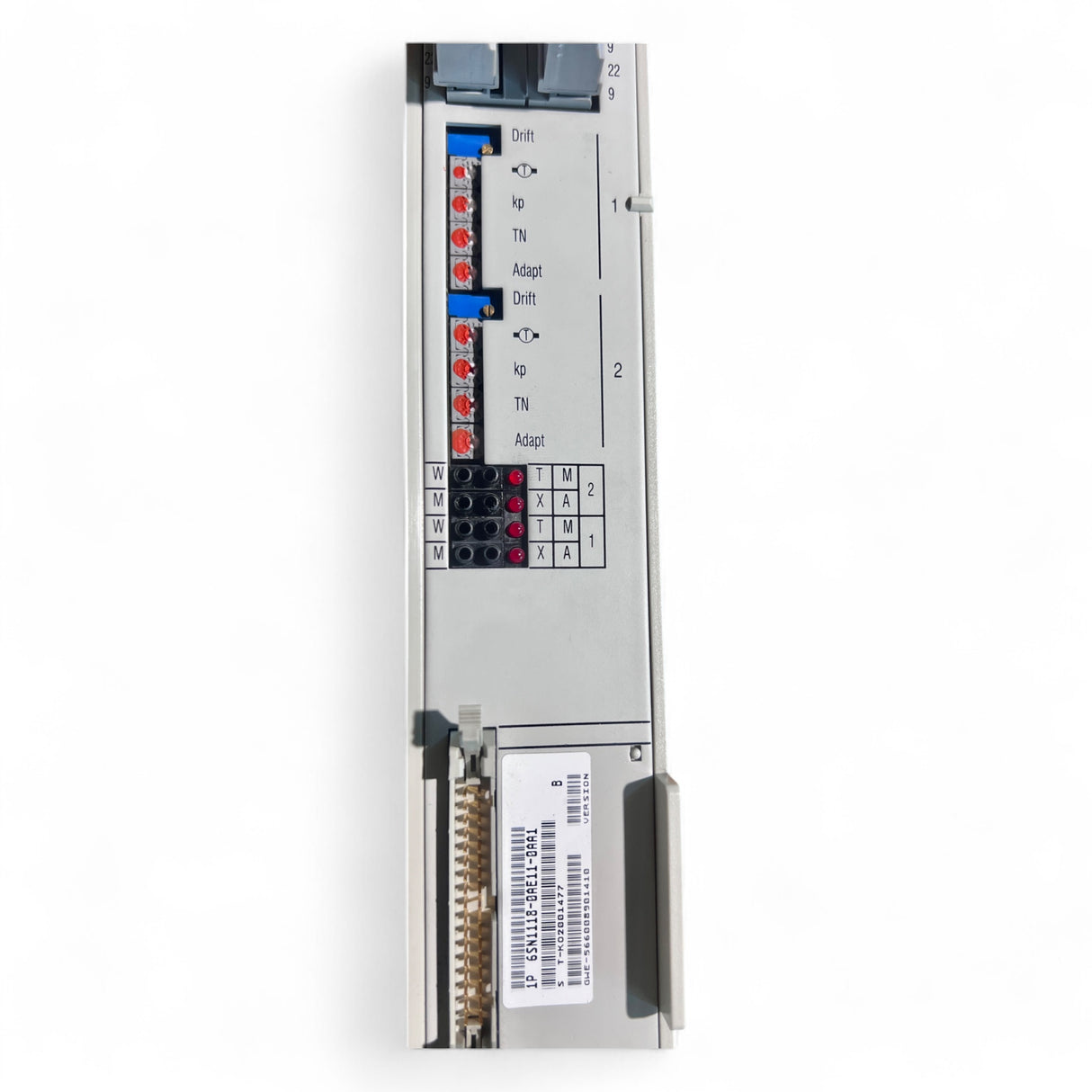 Siemens Simodrive LT-Modul INT. 2x25A Art.-Nr. 6SN1123-1AB00-0BA1 + Regelungseinschub Art.-Nr. 6SN1118-0AE11-0AA1 z. B. IMA 810 V