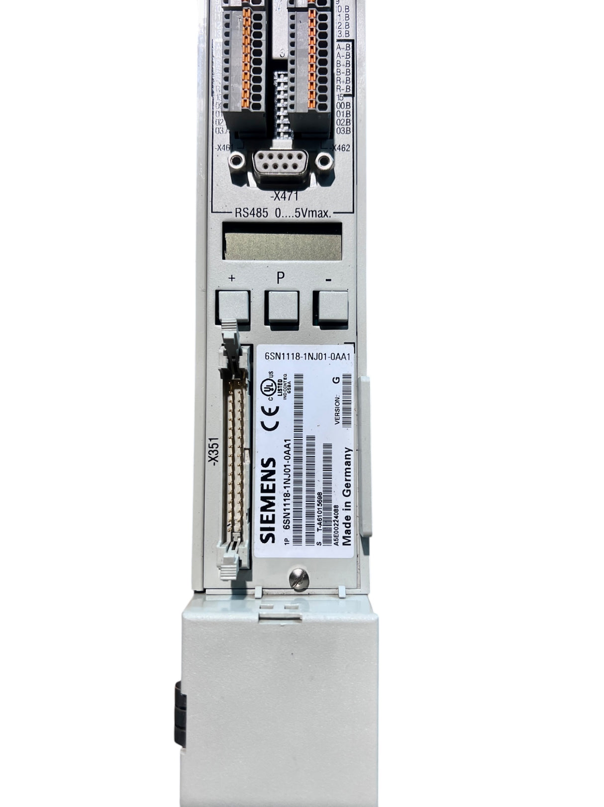 Siemens Simodrive Steuerungsmodul Art.-Nr. 6SN1118-1NJ01-0AA1 + LT-Modul INT. 15A Art.-Nr. 6SN1123-1AA00-0AA1 z. B. IMA Maschinen