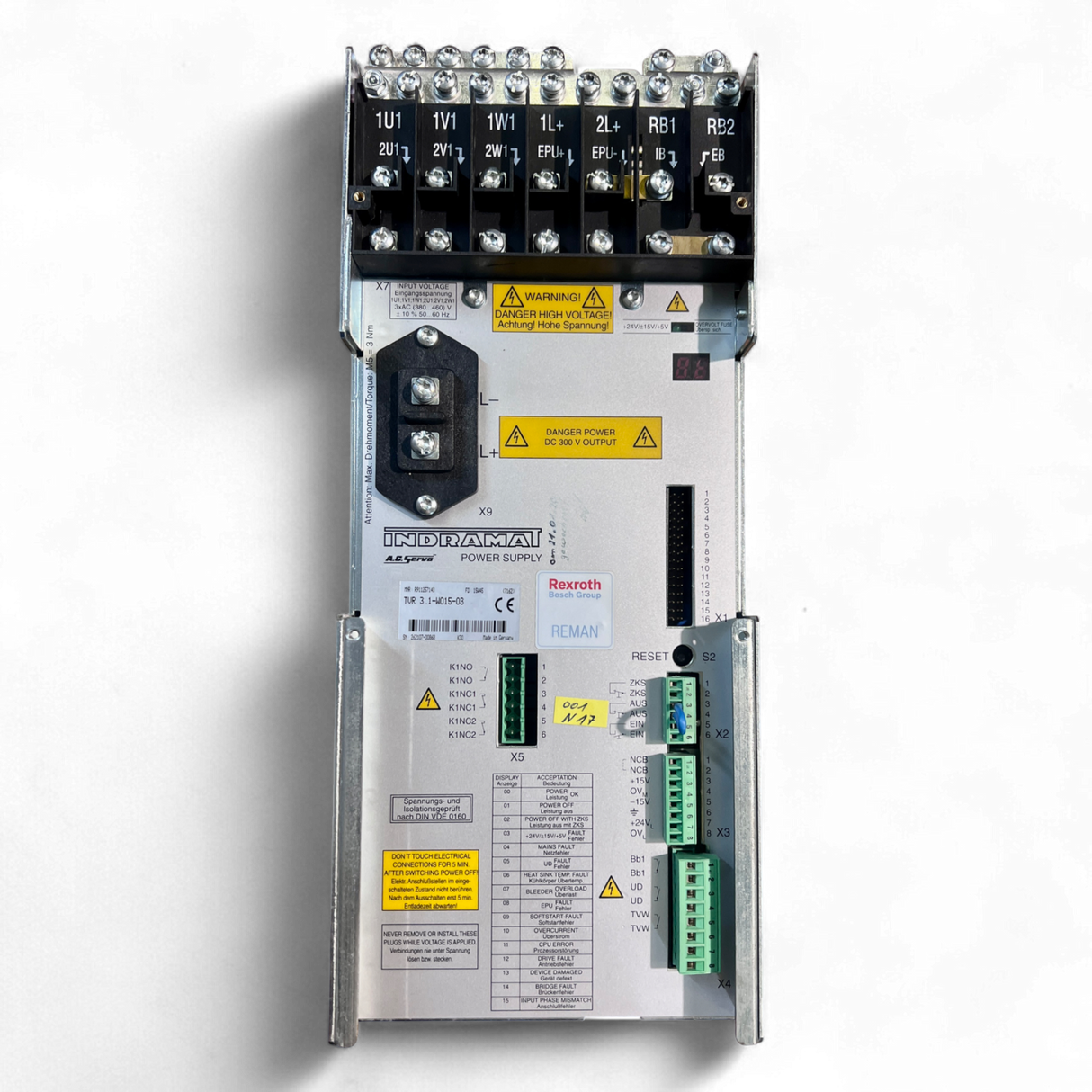 Indramat Rexroth Bosch TVR 3.1 -W015-03 Servo Controller