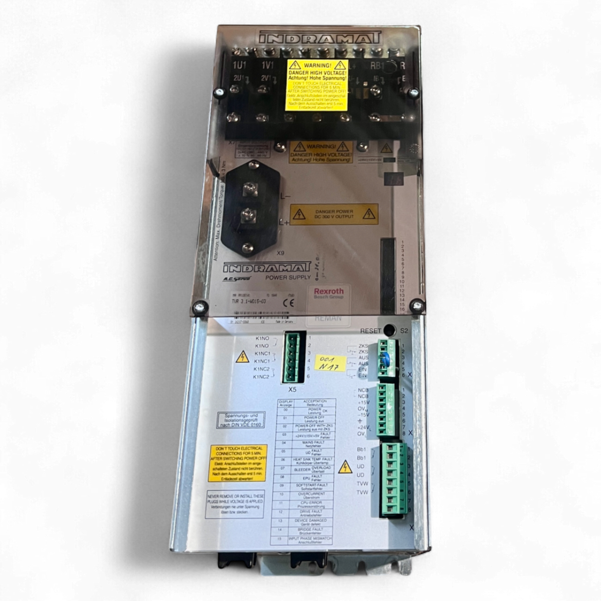Indramat Rexroth Bosch TVR 3.1 -W015-03 Servo Controller