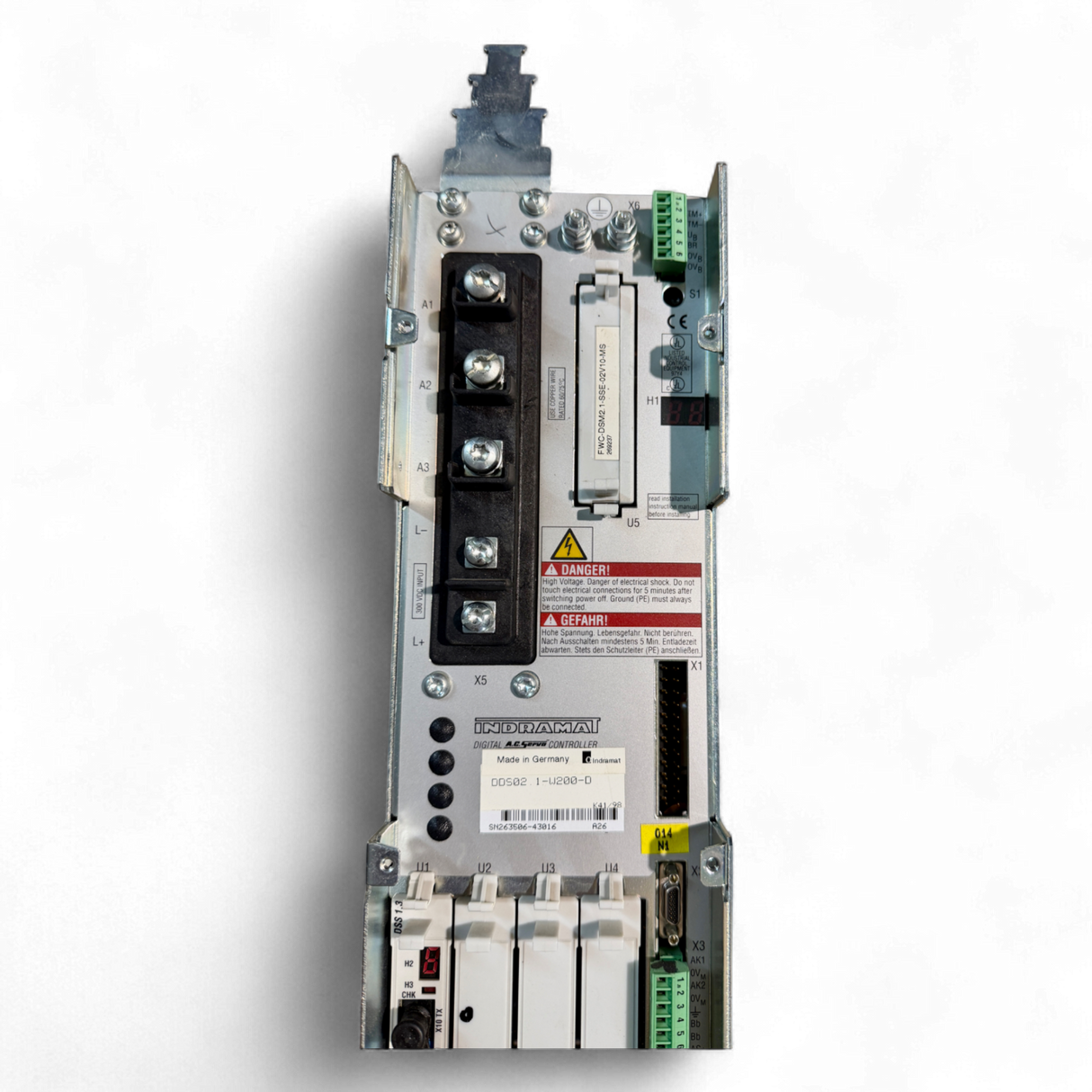 Bosch Rexroth Indramat Servoregler DDS02.1-W200-D für Homag BAZ 32 Digital AC Servo Controller Art.-Nr. DDS02.1-W200-