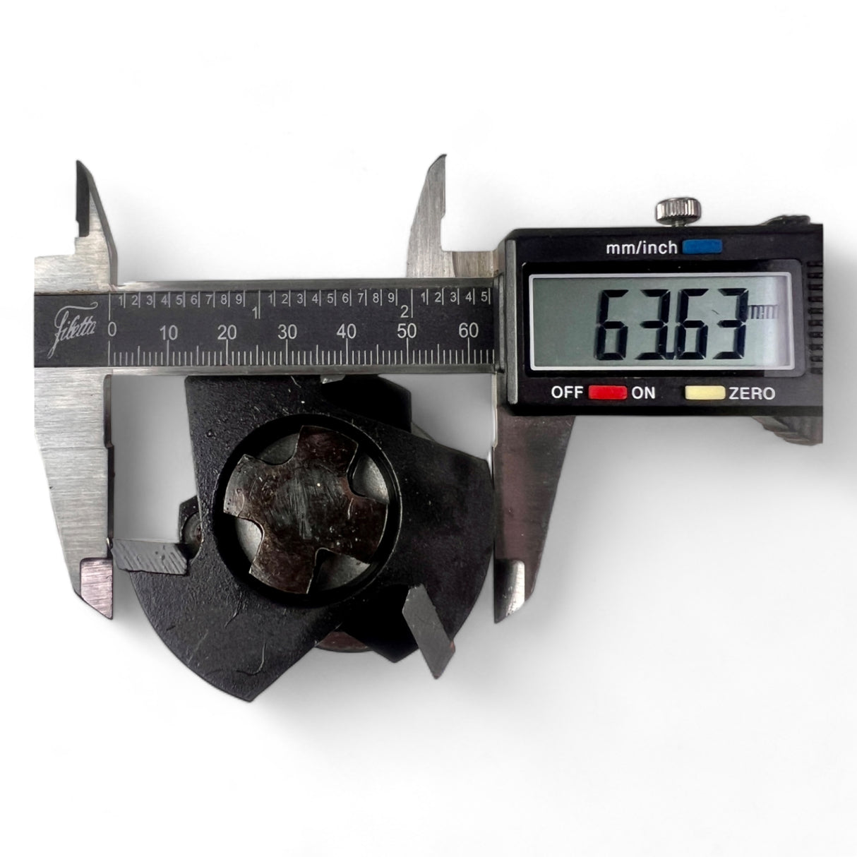 HSK 63 F Spannzangenfutter mit Bohrungsaufnahme und Duplex HW Profilfräser D=63 mm L=36 mm