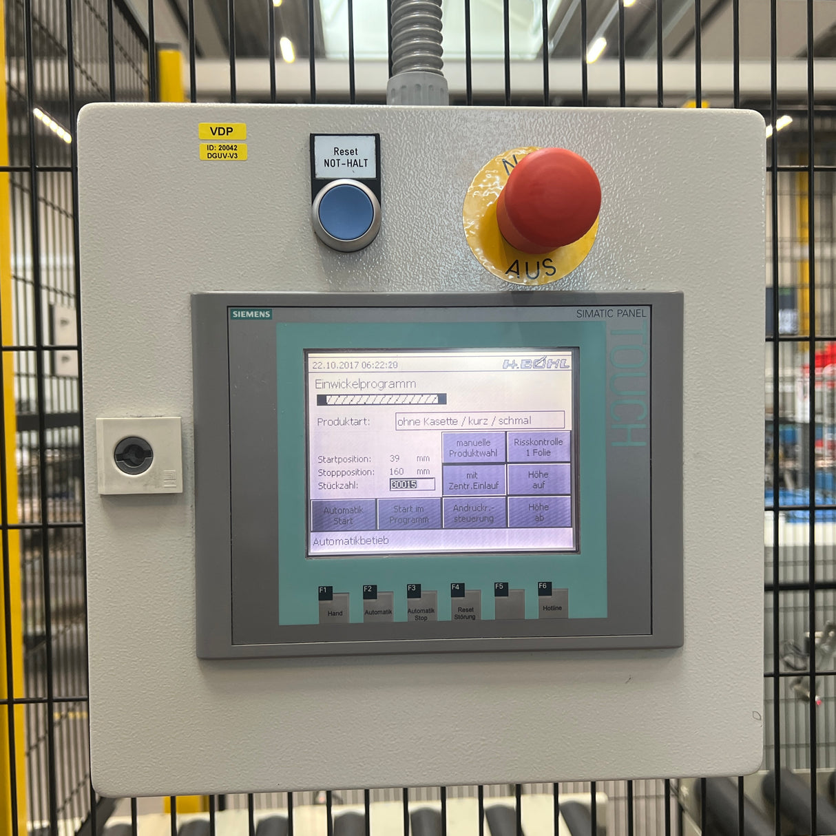 BÖHL SIGNODE Horizontalwickler Einwickelmaschine JUNIOR/S-450 VA Art.-Nr. JUNIOR450VA2016