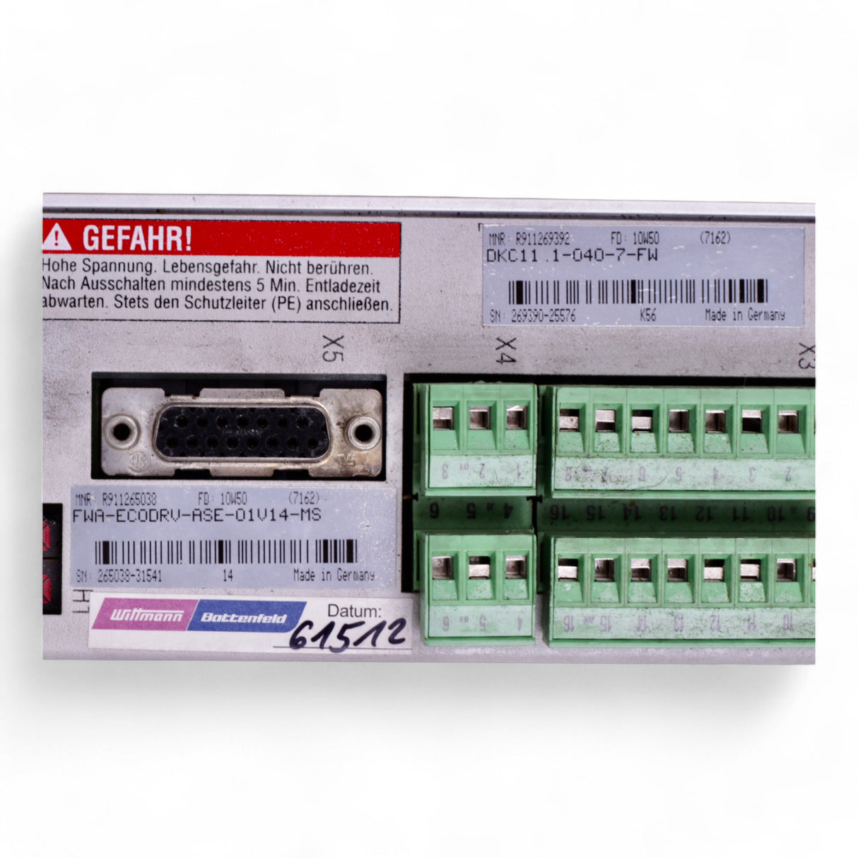 Indramat Rexroth Bosch Indramat DKC11 . 1-040-7-FW 269392 + FWA-ECODRV-ASE-02VRS-MS 265771