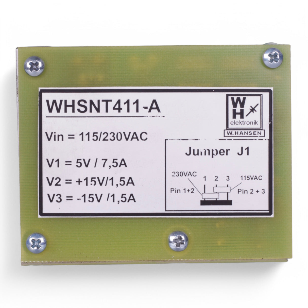 W .Hansen WHSNT 411-A WHSNT411-A Rack Netzteil Power Supply A 2859369