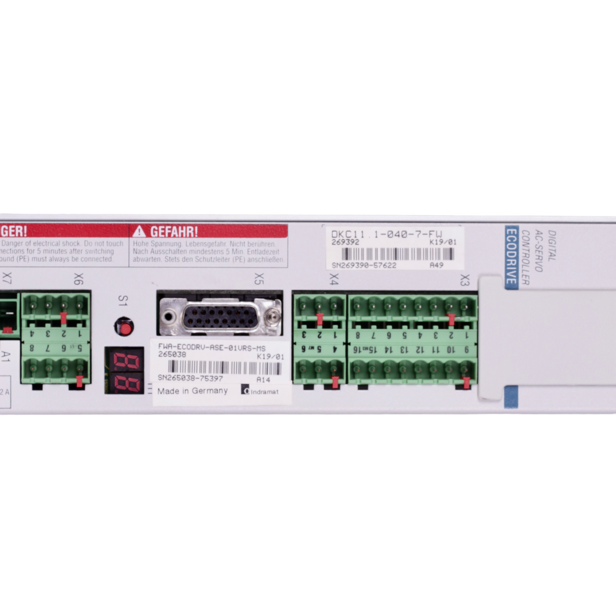 Indramat Rexroth FWA-ECODRV-ASE-SE-01VRS-MS 265038 SN 2265038-75397