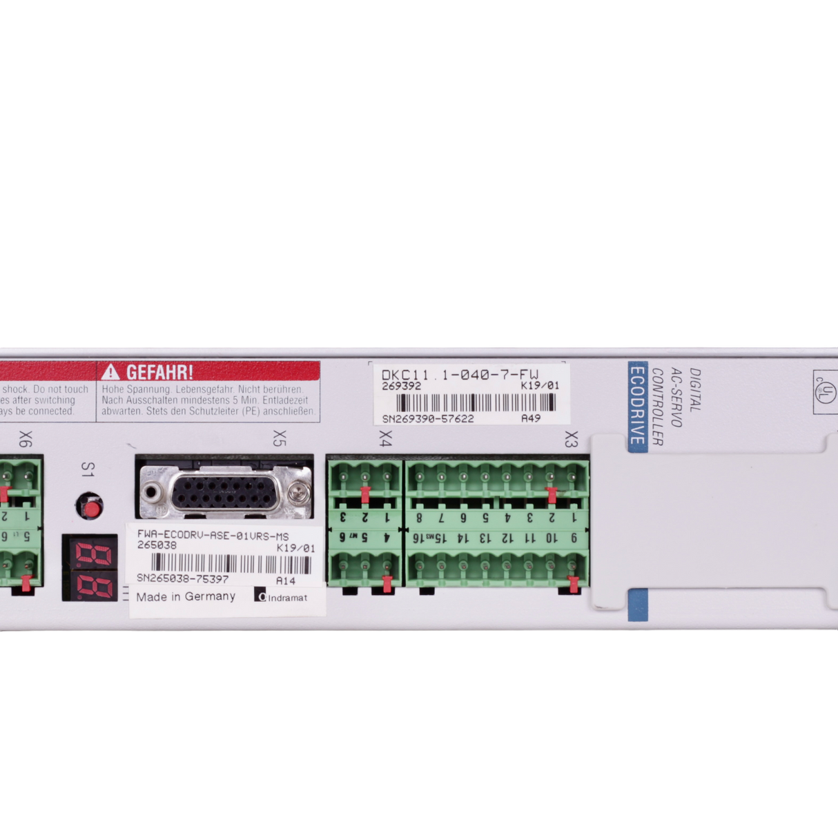 Indramat Rexroth FWA-ECODRV-ASE-SE-01VRS-MS 265038 SN 2265038-75397