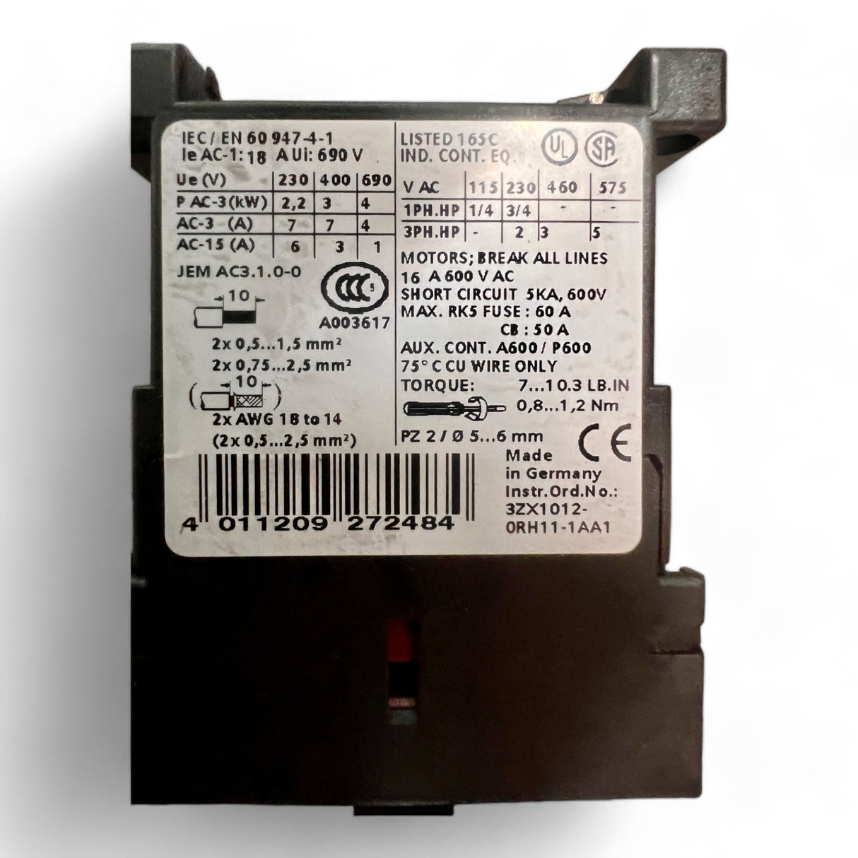Siemens 3RH1911-1FA20 Hilfsschalterblock