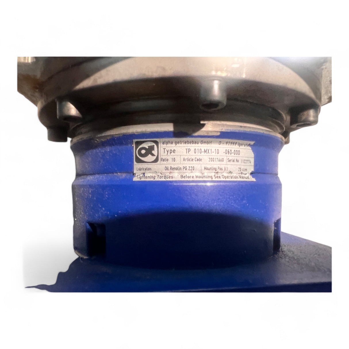 Siemens 1FK6060-6AF71-1TG0 Brushless Servomotor mit Alpha Getriebe TP 010-MX1-10-050-000