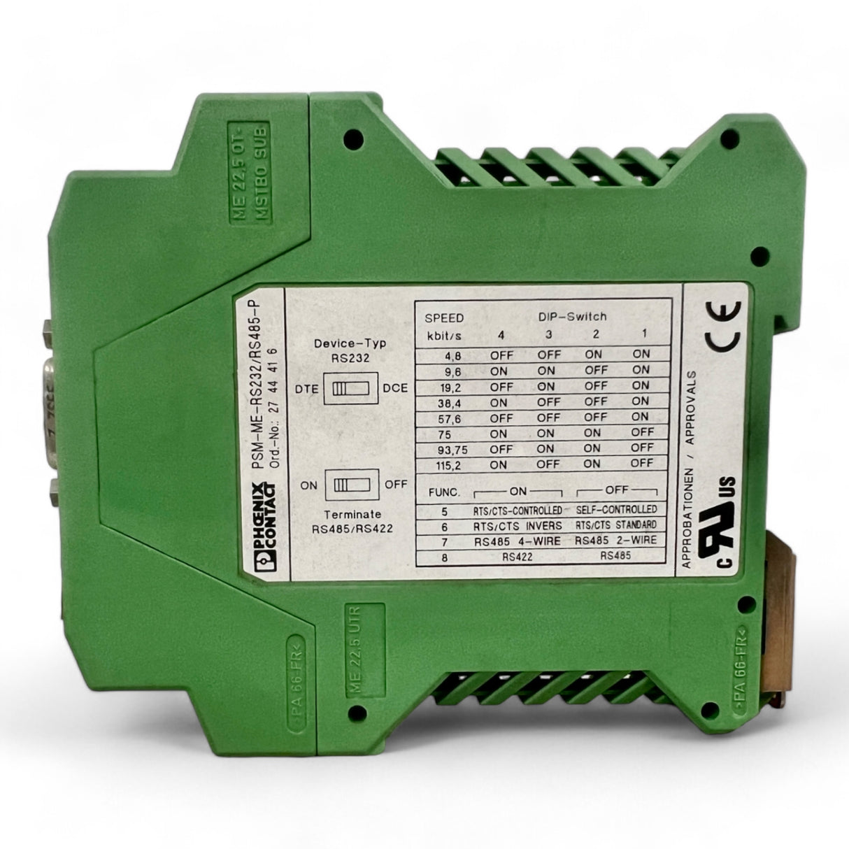 Phoenix Contact PSM-ME-RS232/RS485-P Interface Converter Art.-Nr. 232458