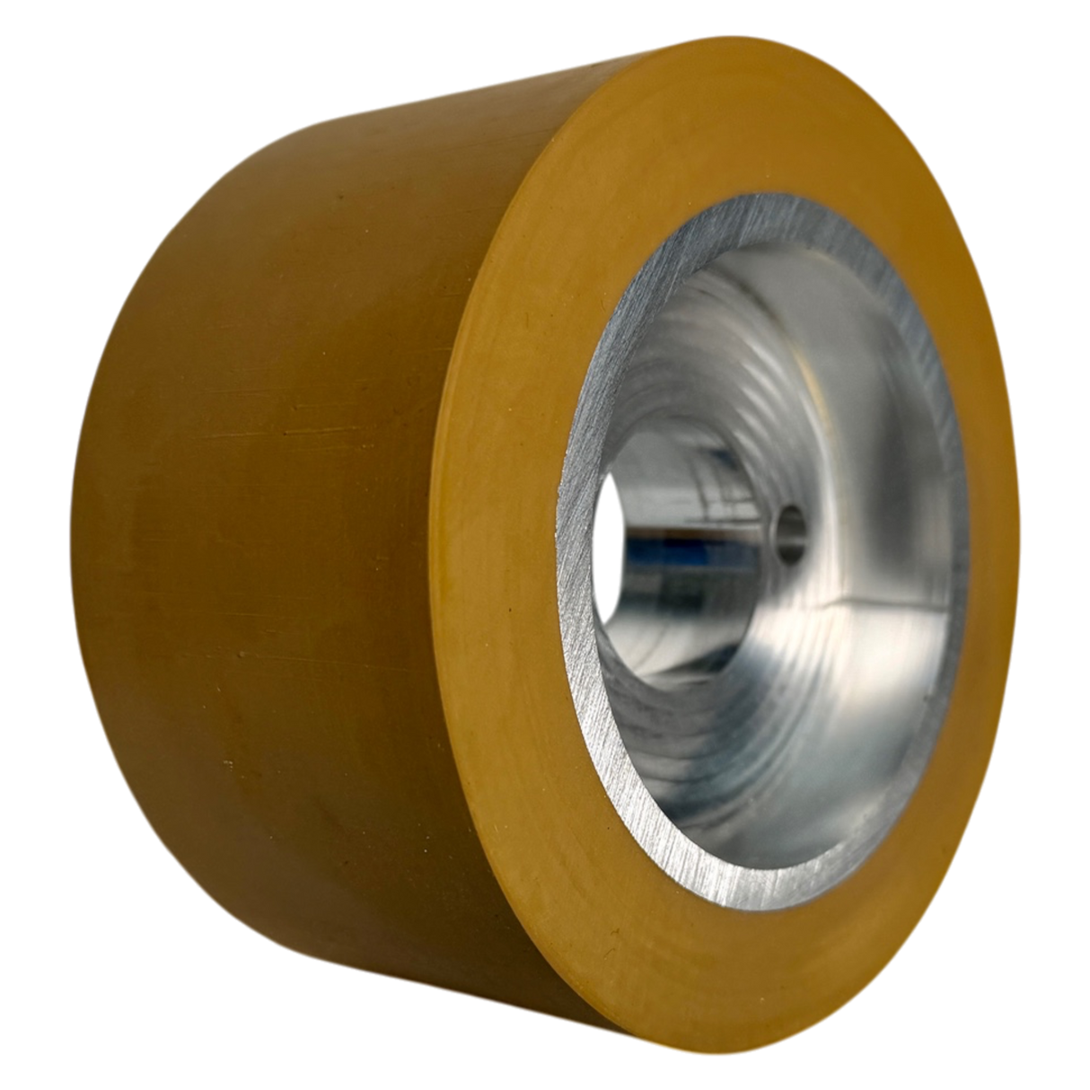 3 Vorschubrollen 120 x 60 mm Polyurethan (PU R / PU) mit Alukern – Ø35 mm Bohrung – Teilkreis 8,5 x 48 – für Maggi, Haffner, HolzHer