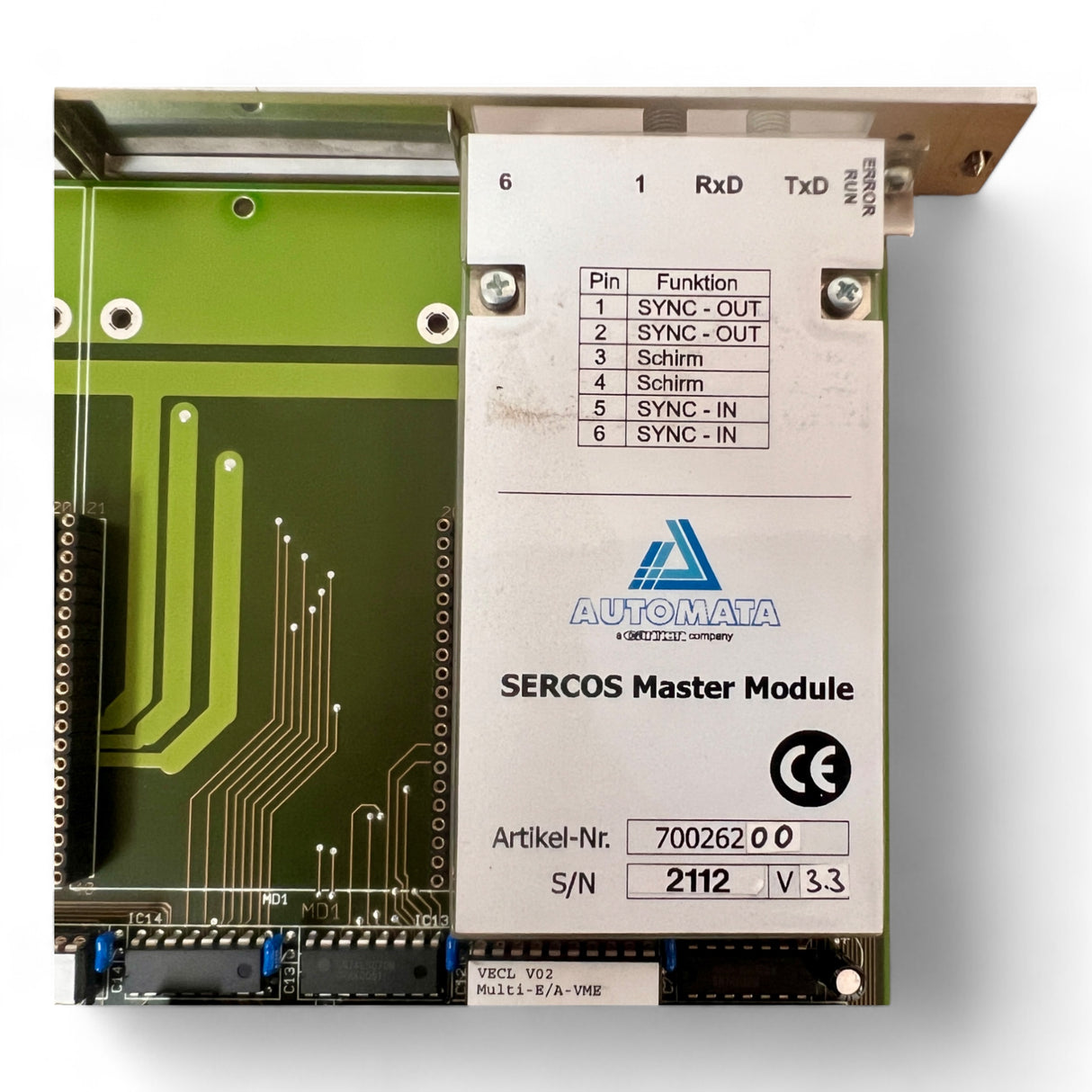 HOMAG MULTI-E/A VME-GRUNDKARTE 70026200