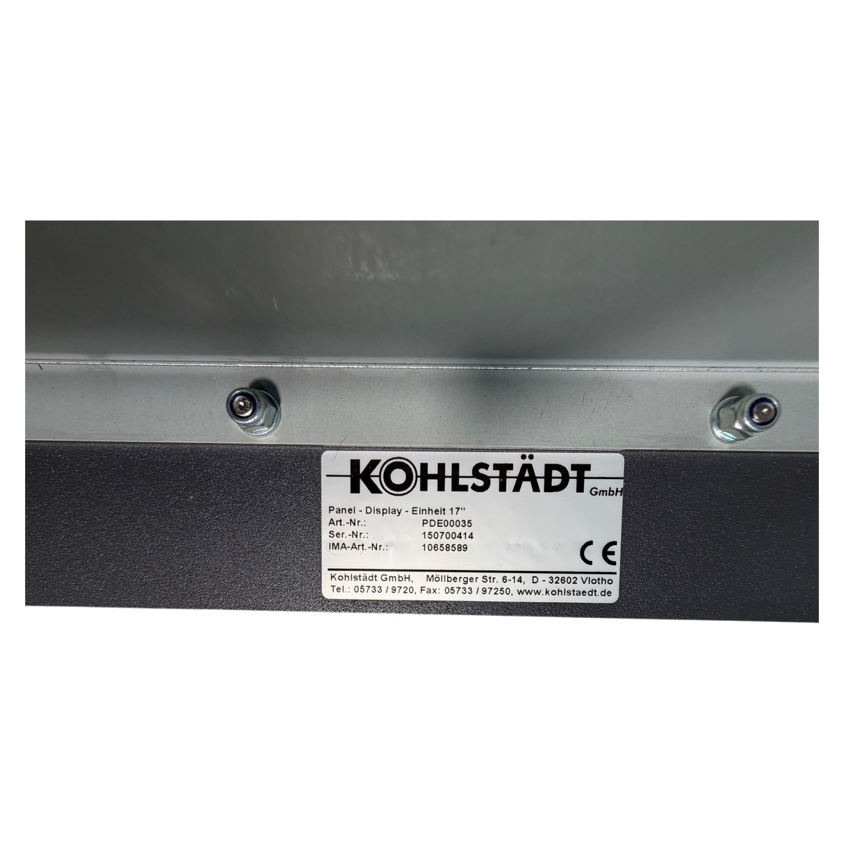 IMA Schaltschrank Bildschirm 17 Zoll Industrie Display Art.-Nr. 10658589 für IMA 610 V 410 310 680
