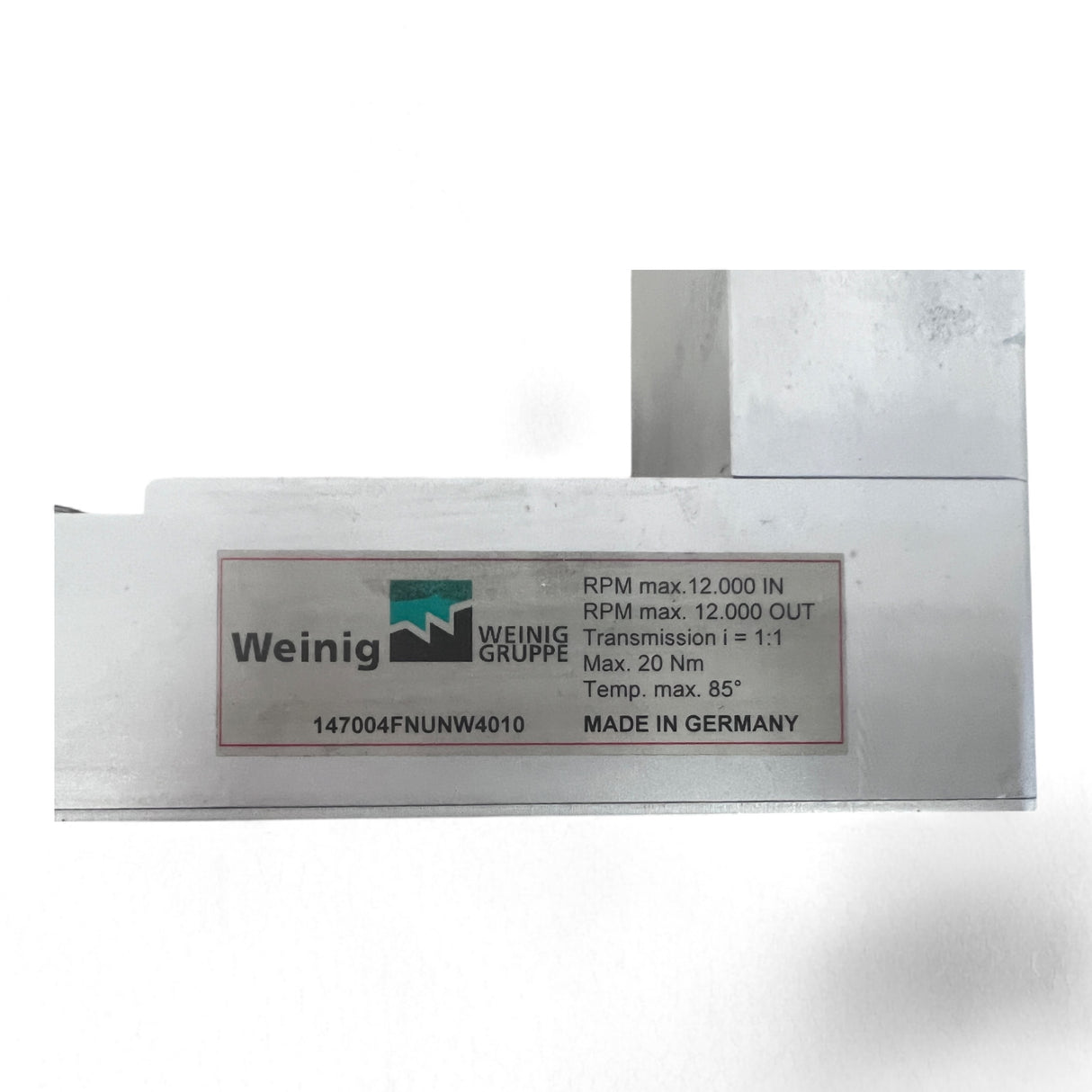 WEINIG Unterflur-Fräsaggregat Adapter-Aggregat 147004FNUNW4010