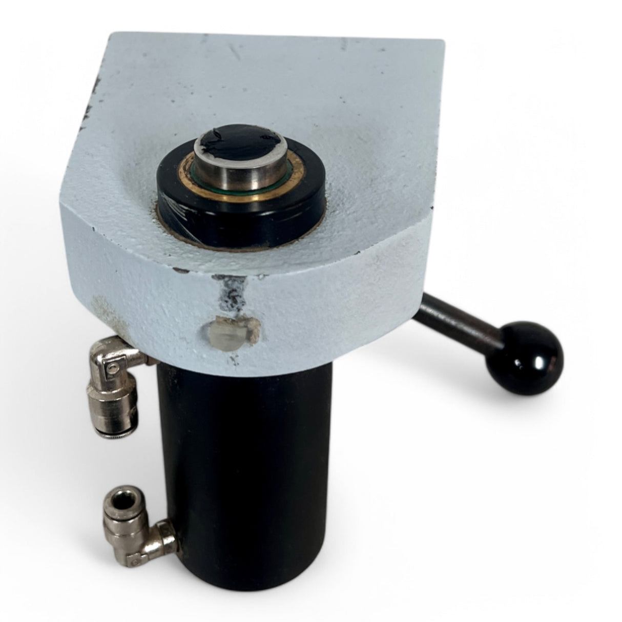 Cylinder stop with clamping device for WEEKE BHC / HOMAG machines – Used Rear Stop Cylinder Side