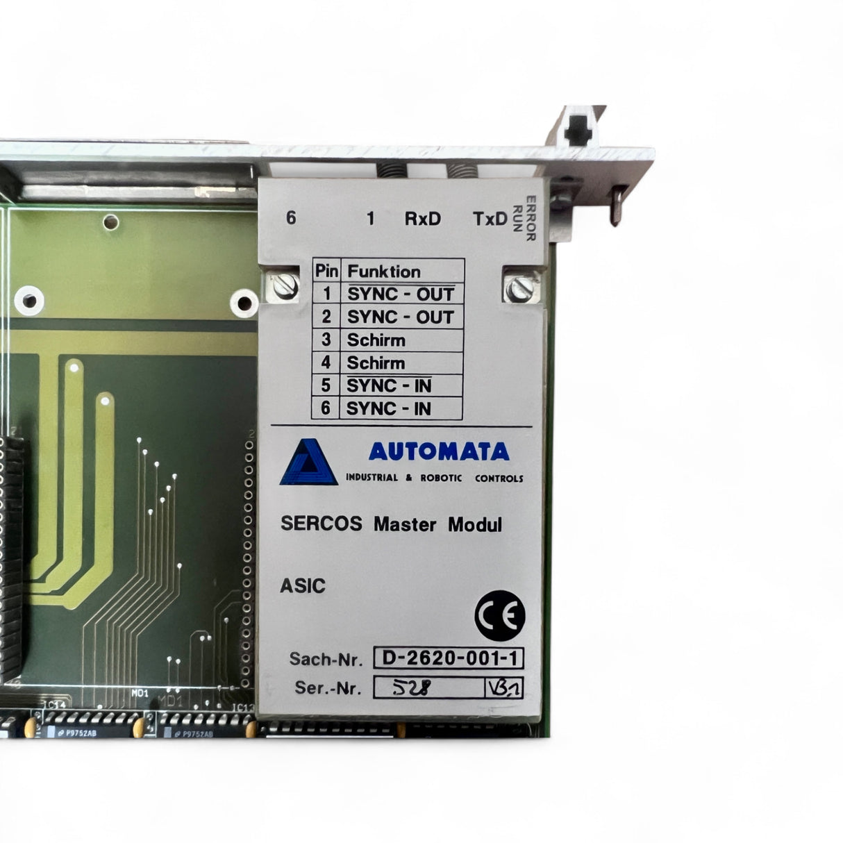 HOMAG Automata Multi EA VME SERCOS Master Modul V21 mit ASIC V31 ohne Zubehör 4086050368