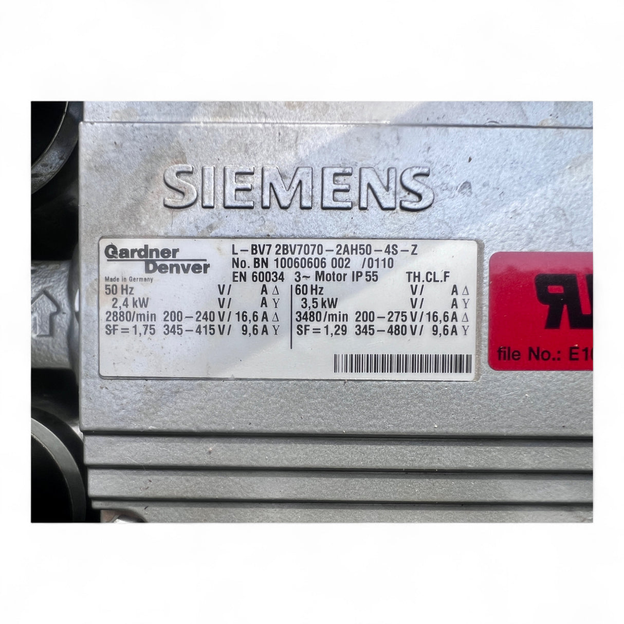 Elmo Rietschle Flüssigkeitsring-Vakuumpumpe 2BL2101-2AH50-4A-ZN00 mit Siemens-Motor