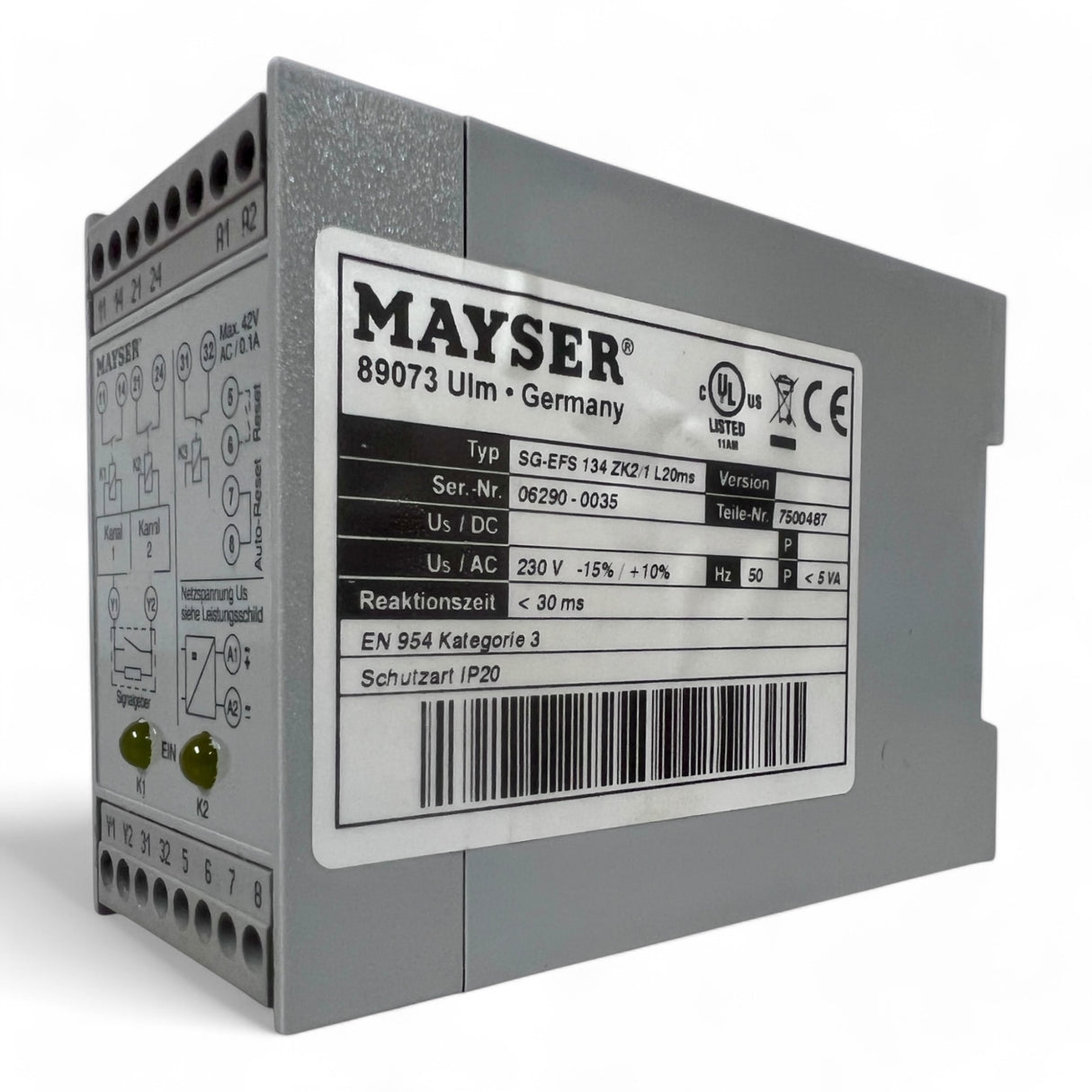 Mayser SG-EFS 134 ZK2/1 Sicherheitsrelais