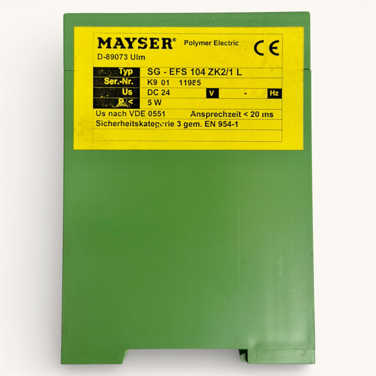 MAYSER Sicherheitssteuergerät SG EFS 104 ZK2/1 | Art.-Nr. 1002115 (safety control unit, safety relay)