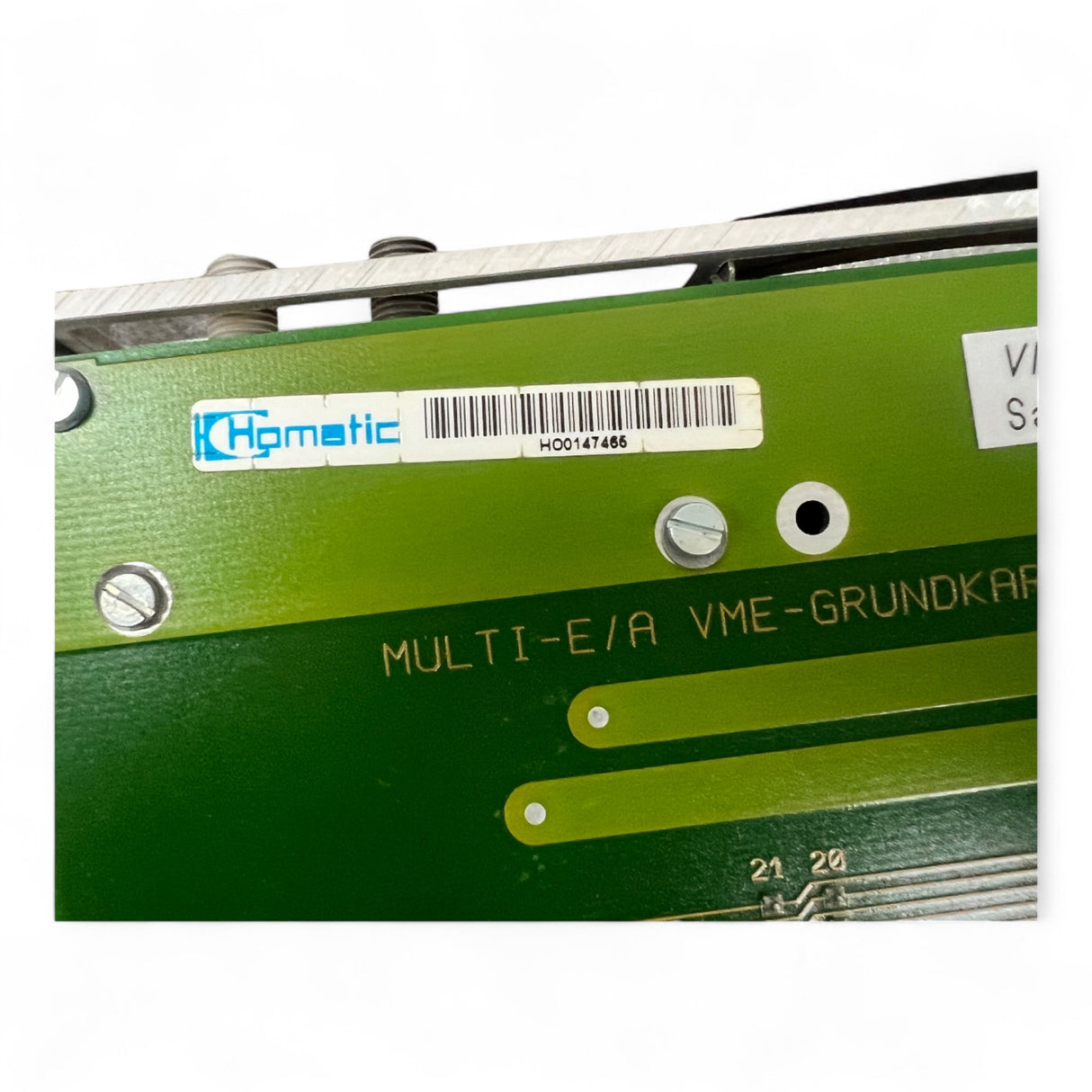 HOMAG MULTI-E/A VME-GRUNDKARTE Multi E/A V2.1 Sercos ASIC V3.1 Automata Art.-Nr. 4-086-05-0368
