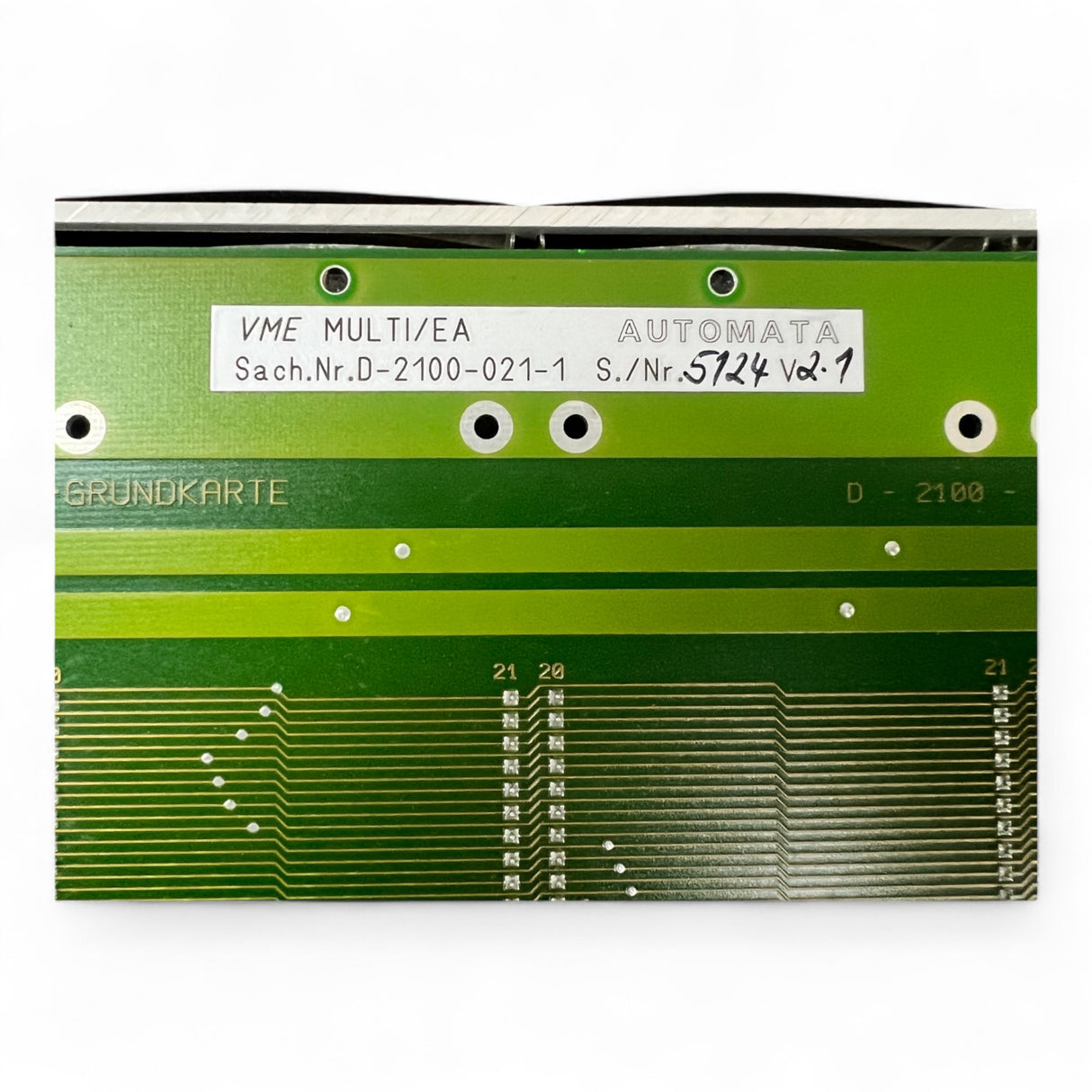 HOMAG MULTI-E/A VME-GRUNDKARTE Multi E/A V2.1 Sercos ASIC V3.1 Automata Art.-Nr. 4-086-05-0368
