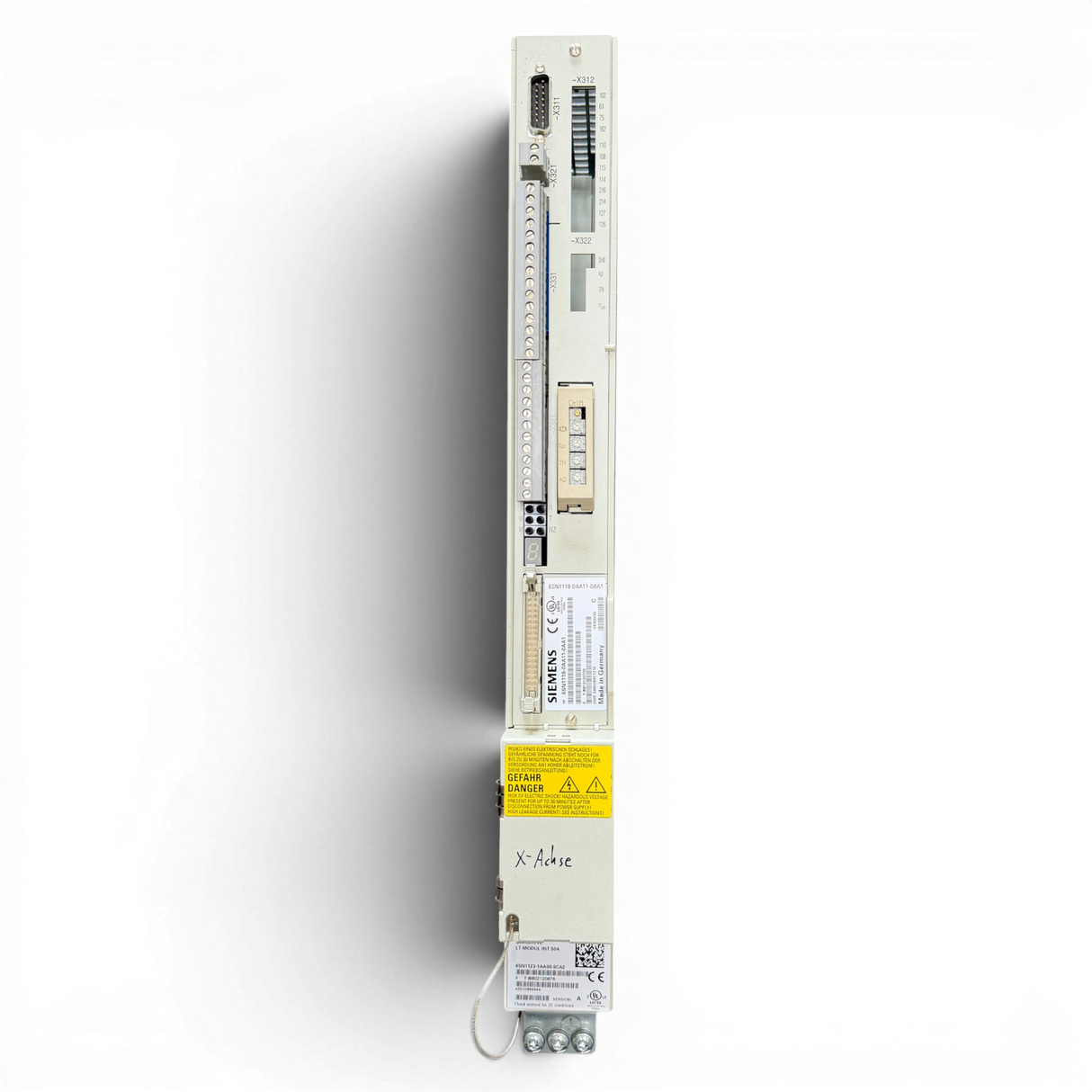 SIEMENS SIMODRIVE LT-MODUL INT.50A 6SN1123-1AA00-0CA2 mit Einschubmodul 6SN1118-0AA11-0AA1 für IMA 610 V X-Achse (Kopie)