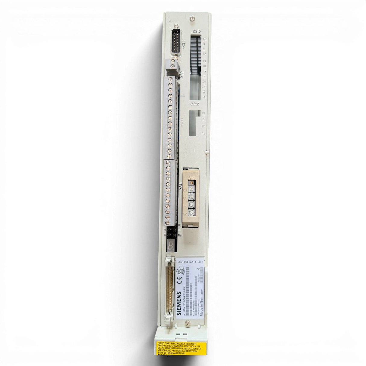 SIEMENS SIMODRIVE LT-MODUL INT.50A 6SN1123-1AA00-0CA2 mit Einschubmodul 6SN1118-0AA11-0AA1 für IMA 610 V X-Achse (Kopie)